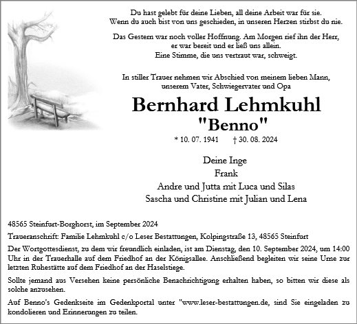 Benno Lehmkuhl