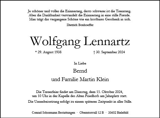 Wolfgang Lennartz