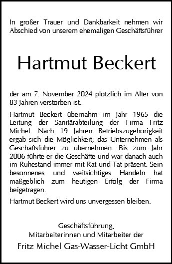 Hartmut Beckert