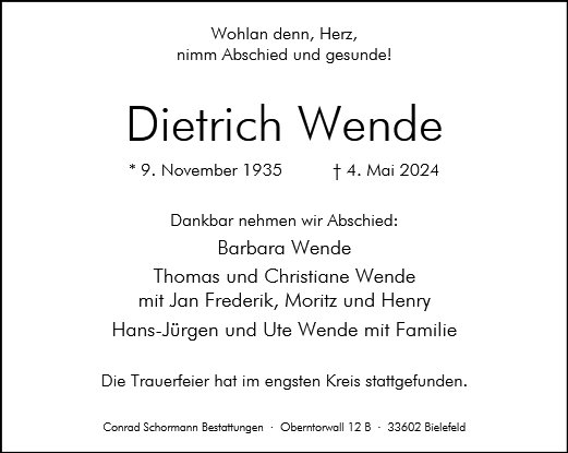 Dietrich Wende