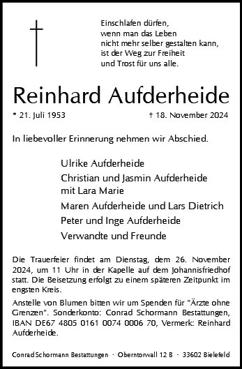 Reinhard Aufderheide