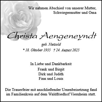 Christa Aengeneyndt