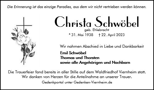 Christa Schwöbel