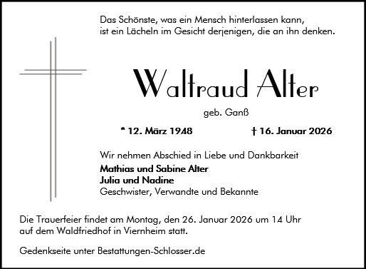 Waltraud Alter