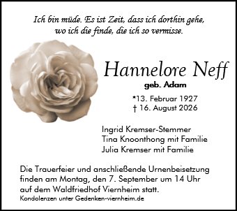 Hannelore Neff