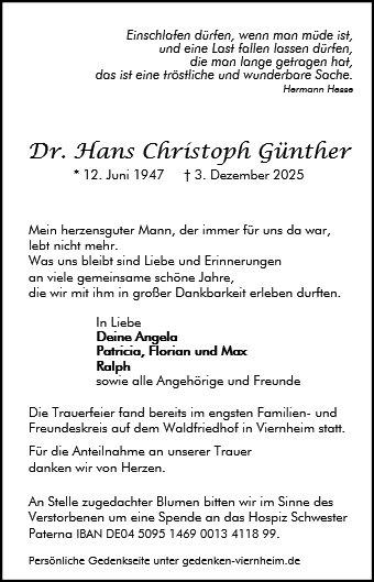 Hans Christoph Günther