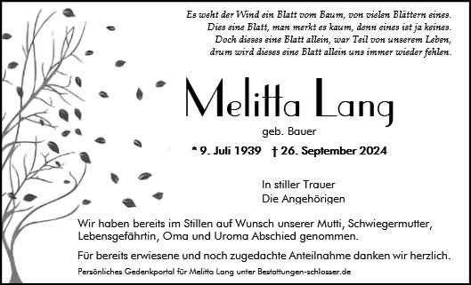 Melitta Lang