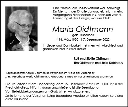 Maria Oidtmann