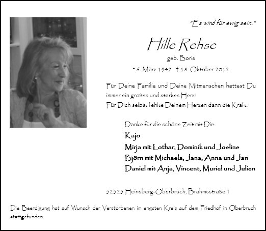 Hille Rehse