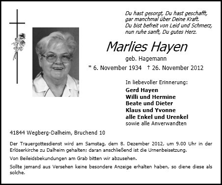 Marlies Hayen