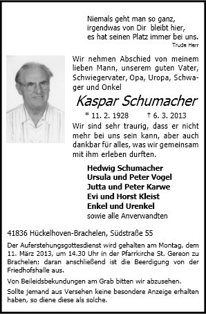 Kaspar Schumacher