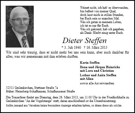 Dieter Steffen