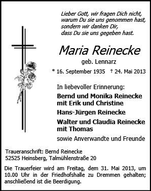 Maria Elisabeth Reinecke