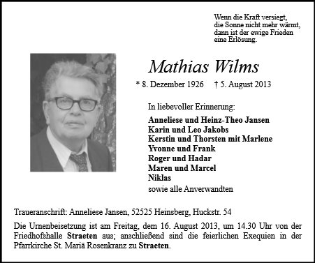 Mathias Wilms
