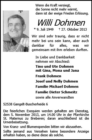 Willi Dohmen