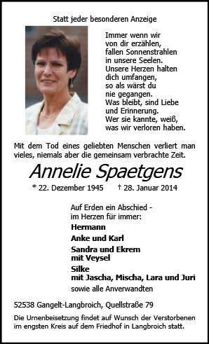 Annelie Spaetgens