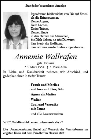 Annemie Wallrafen
