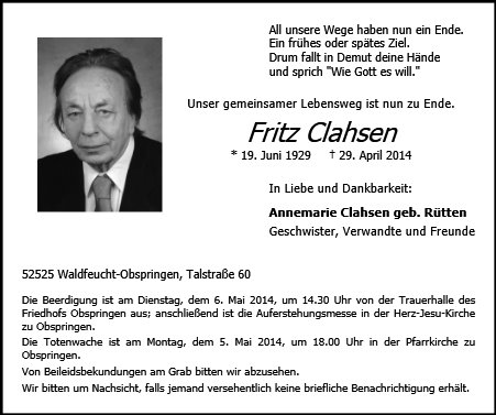 Fritz Clahsen