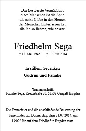 Friedhelm Sega