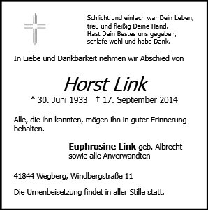 Horst Link
