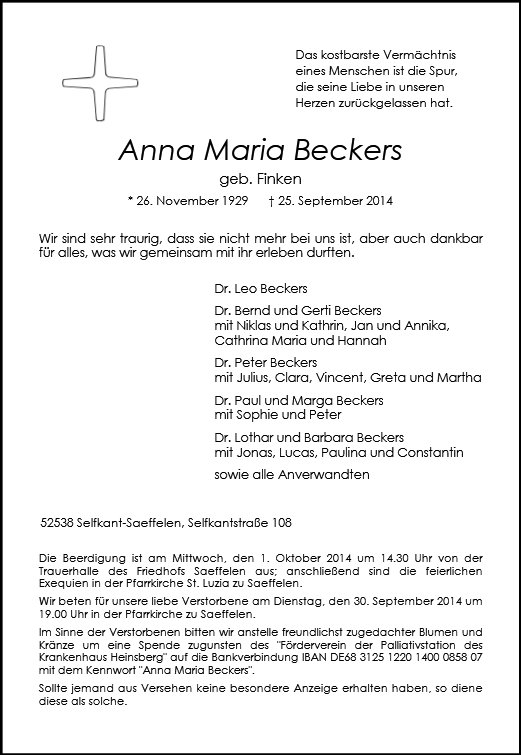 Anna Maria Beckers