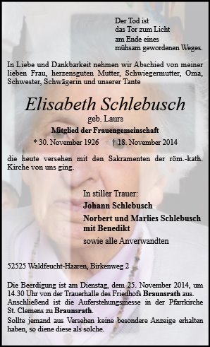 Elisabeth Schlebusch