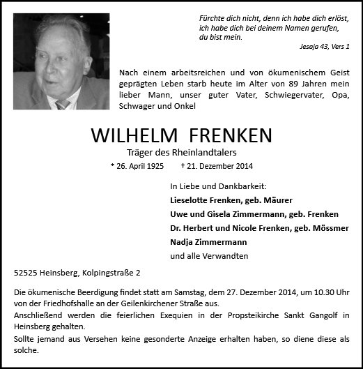 Wilhelm Frenken