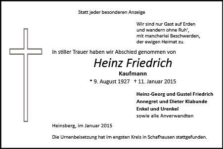 Heinz Friedrich