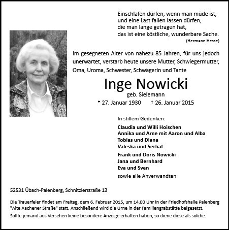 Inge Nowicki