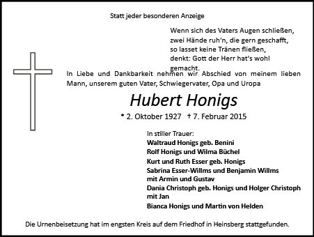 Hubert Honigs