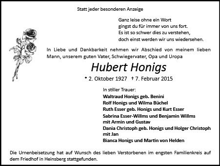 Hubert Honigs