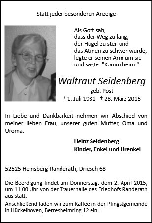 Waltraut Seidenberg
