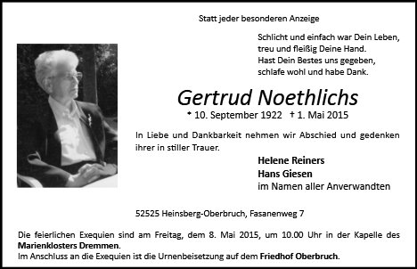 Gertrud Noethlichs