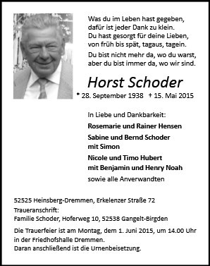 Horst Schoder