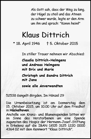 Klaus Dittrich