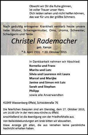 Christel Rademacher