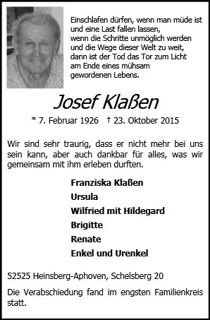 Josef Klaßen