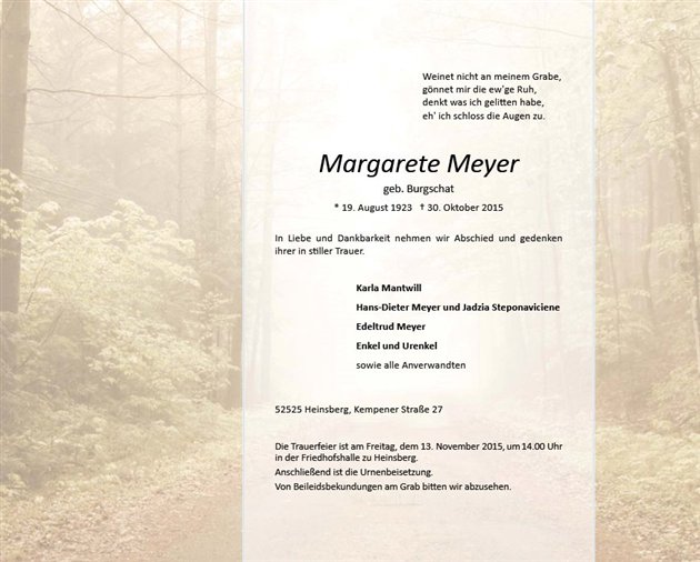 Margarete Meyer