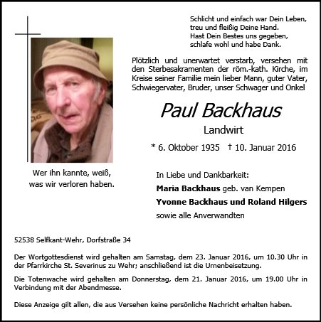 Paul Backhaus