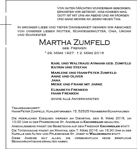 Martha Zumfeld