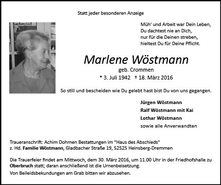 Marlene Wöstmann