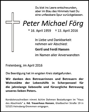 Peter Michael Förg
