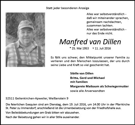 Manfred van Dillen