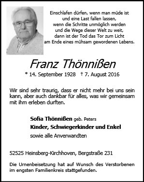 Franz Thönnißen