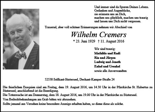 Wilhelm Cremers