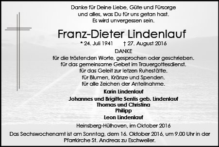 Franz-Dieter Lindenlauf 