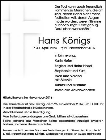 Hans Königs