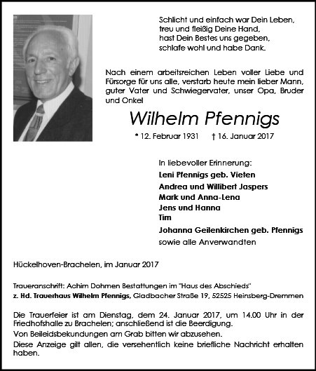 Wilhelm Pfennigs