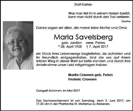 Maria Savelsberg