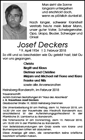 Josef Deckers